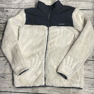Columbia Teddy Jacket in Cream and Black